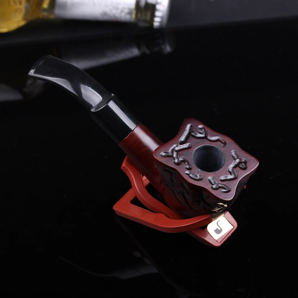 1pcs tobacco pipes Grinder Filter weed Portable Handmade wood smoking