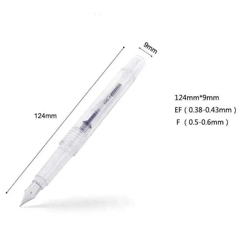 0.38/0.5mm transparent clean fountain pen Art creation painting Font design scrapbook DIY student School supplie F10