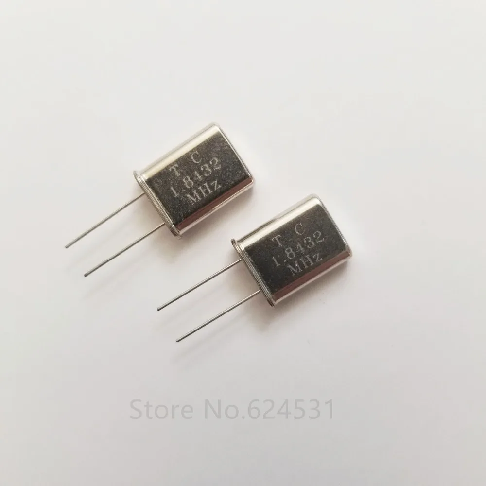 

10pcs HC-49U In-line passive crystal U-shaped crystal 1.8432MHZ resonator