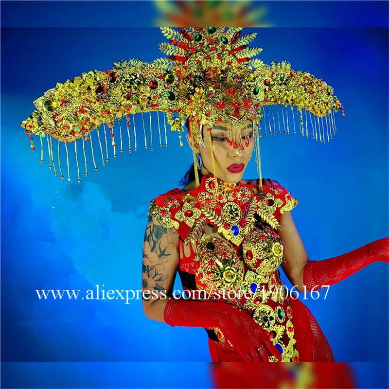 Women's Chinese style New Year's Day costumes dance team women's performance costumes03