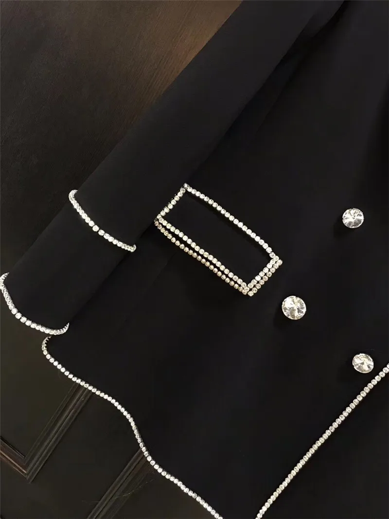 Pour Veste Manches Haute Lady Longues Qualité 2018 Nouvelles Collar Élégant down Femmes Manteaux Noir Turn d5qwx8tdB