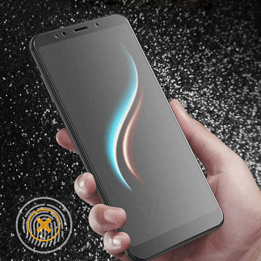 WOLFPSYCH Matte Frosted Tempered Glass For Xiaomi Redmi 5 Anti
