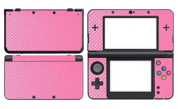 

Pink Carbon Fiber Vinyl Skin Sticker Protector for Nintendo New 3DS skins Stickers