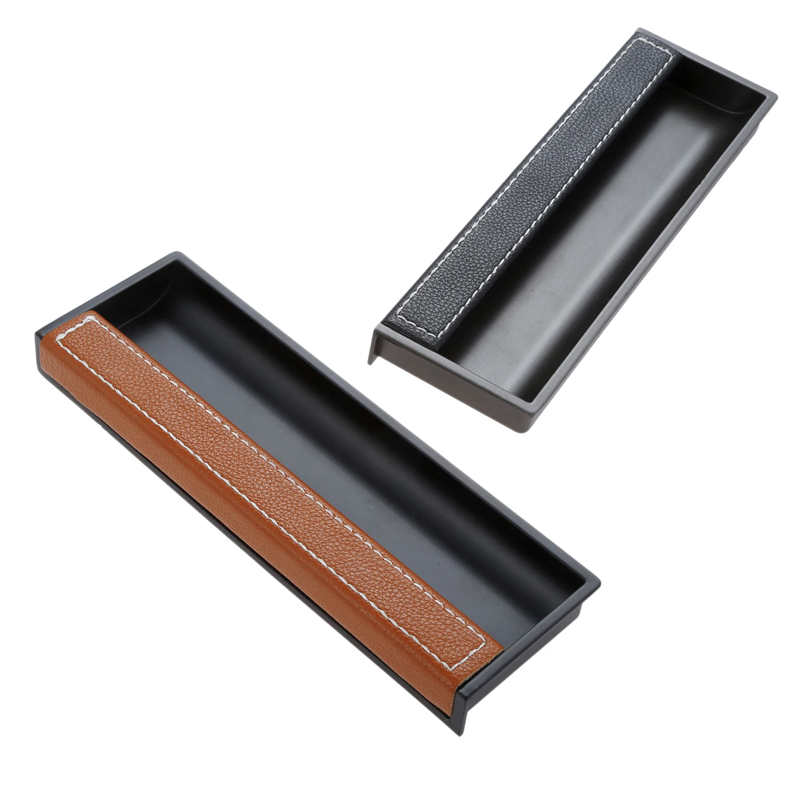 1 шт. 160 мм из искусственной кожи Скрытая ящика мебельные ручки скрыть встраиваемый встроенный Потяните ручки для шкаф гардероб дверь