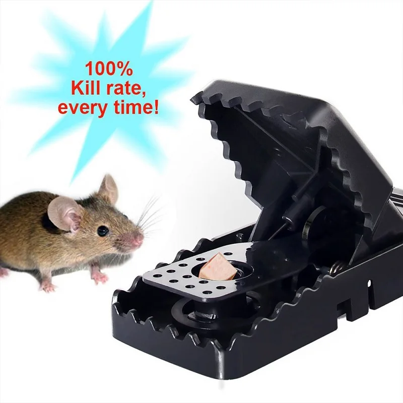 

2Pcs/Set Reusable Rat Spring Mousetrap Mice Catcher Rat Trap Prop Tools Home Durable Convenient Rat Trap Accessories