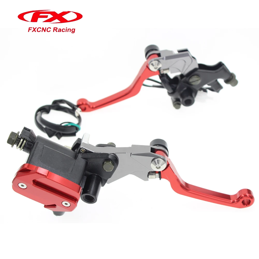 FX CNC 7/8 Clutch Brake Levers Master Cylinder Reservoir For KTM 200XC