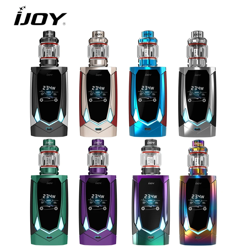 

USA Warehouse Original IJOY Avenger 270 TC Kit 234W with Avenger SUBOHM Tank 3.2ml/4.7ml Voice Control electronic cigarette vape
