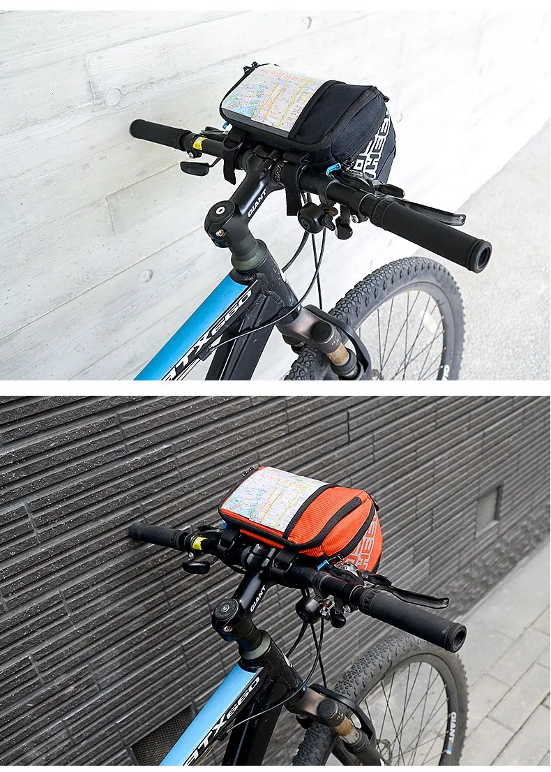 Top ROSWHEEL 3L Bicycle Handlebar Bag MTB Road Bike Cycling Front bar Pannier Frame Pouch Map bags Bycicle Bolsa Bicicleta 111271 7 Top ROSWHEEL 3L Bicycle Handlebar Bag MTB Road Bike Cycling Front bar Pannier Frame Pouch Map bags Bycicle Bolsa Bicicleta 111271 7