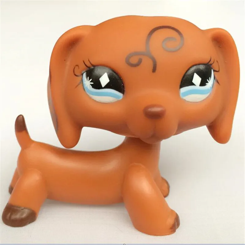 Pet Shop Lps Toys GREAT DANE#817 коричневая собака со звездными глазами Редкие старые коллекции фигурка Littlest - Цвет: 25