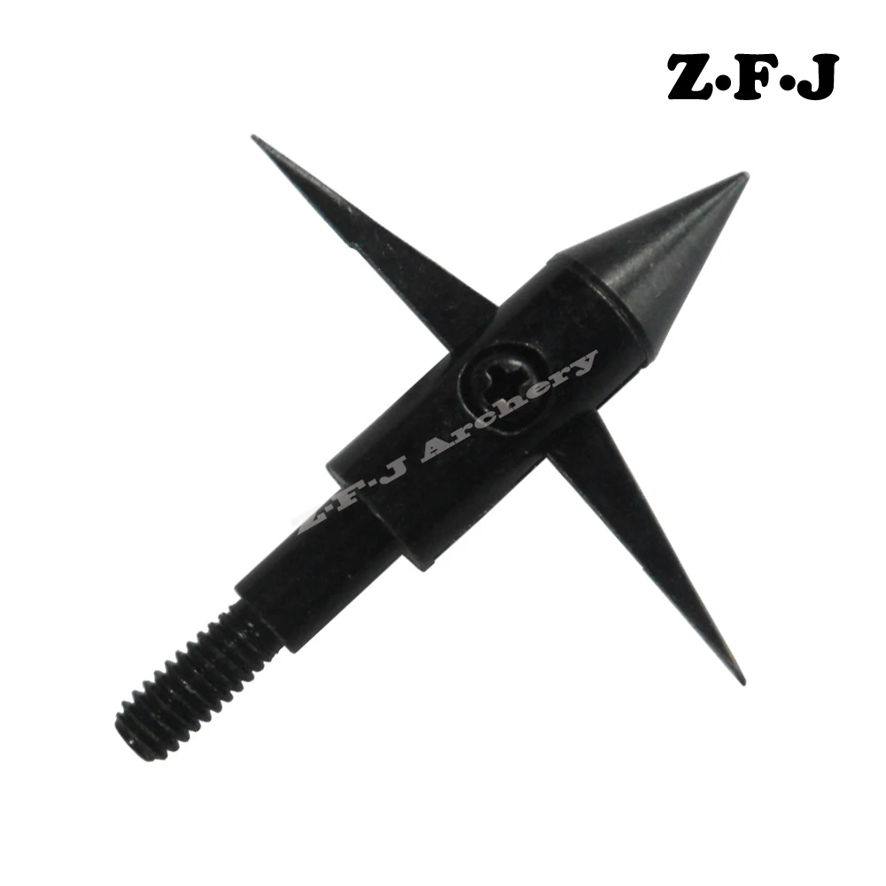 6/12pcs Fishing Broadheads 125 grain 2 Expandable Blade Bow Fishing