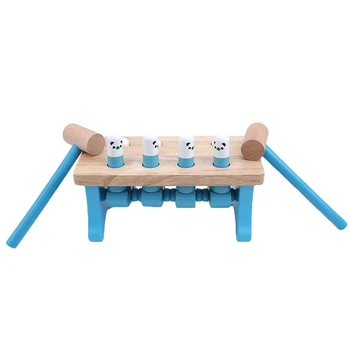 

New Early Childhood Education Wooden Toys 1-3 Years Old Baby Bear Hamster parent-child Interactive Game