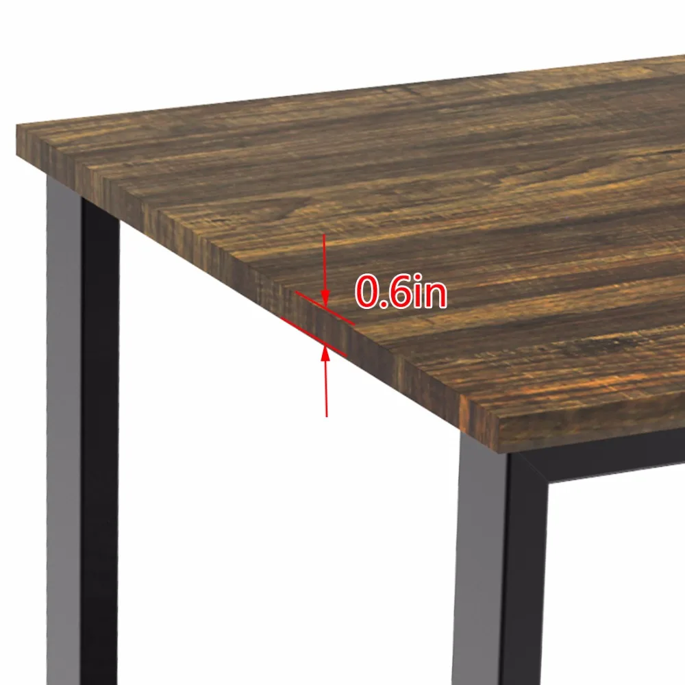 Dewel End Table Living Room Vintage Sofa Side Table with Storage Shelf Night Stand for Bedroom 17.7 in Dx19.68 in H
