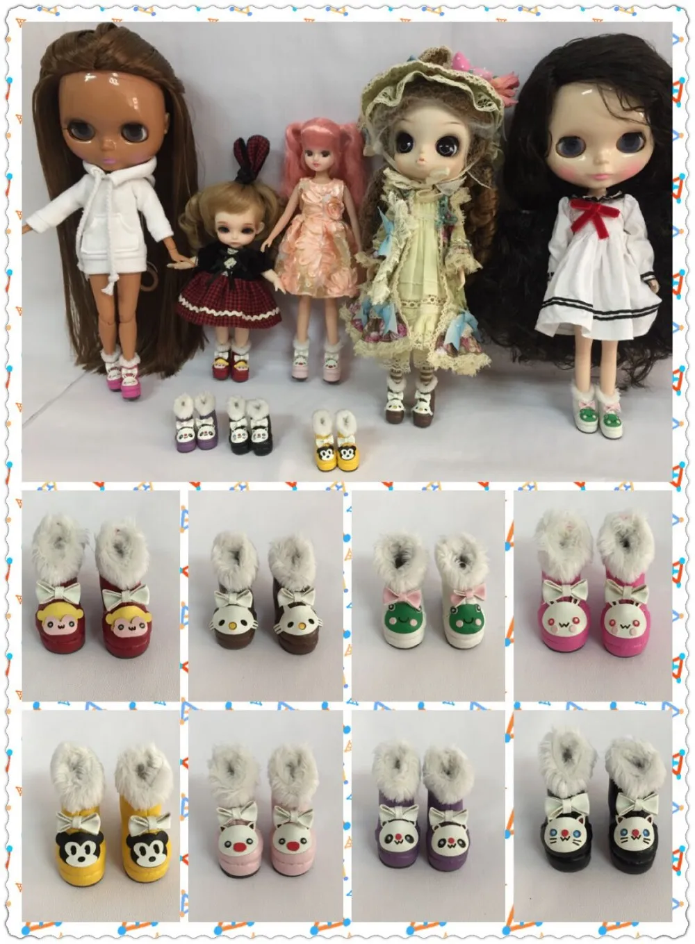 Обувь для blyth, Azone, куклы OB, кукла licca, Lati bjd кукла Tang kou и т. Д. Длина: 3 см