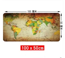 WESAPPA 100X 50/90X40CM World Map rubber mouse pad large mouse mat desk mats big mousepads gaming rug XL for office gaming