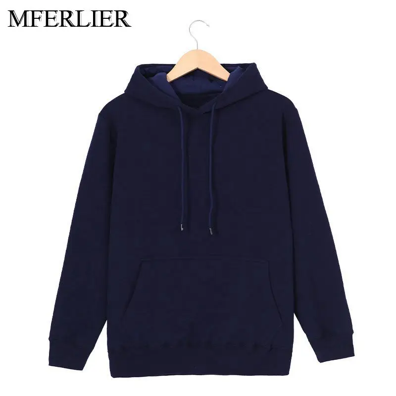 

MFERLIER Winter Autumn men Hoodies 5XL 6XL 7XL 8XL Plus size weight 125kg Loose Plus size Sweatshirts men 5 colors
