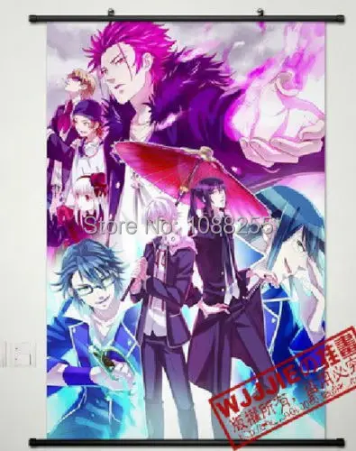 K Проект Аниме домашний декор японский плакат настенный прокрутка Shiro Kuro FUSHIMI SARUHI |