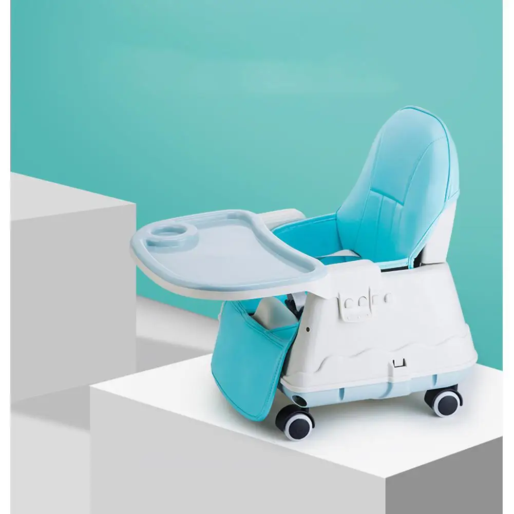Детская многофункциональная Регулируемая Безопасность детей малышей обеденный высокий стул Booster с колесами сиденья теплая подушка Новый