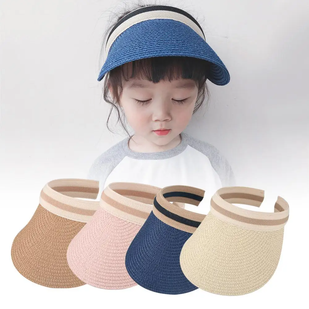 Summer Children's Cat Empty Top Straw Hat Korean Casual Shade Sunscreen
