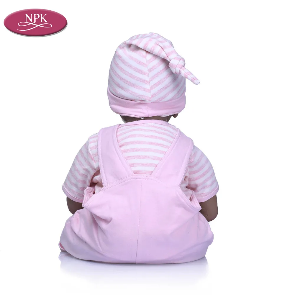 NPK 55 см Силиконовая Кукла Reborn Baby, игрушки для девочек, 22 дюйма, реалистичные игрушки для новорожденных девочек и мальчиков, мягкая игрушка Bebe Reborn для детей, рождественские подарки