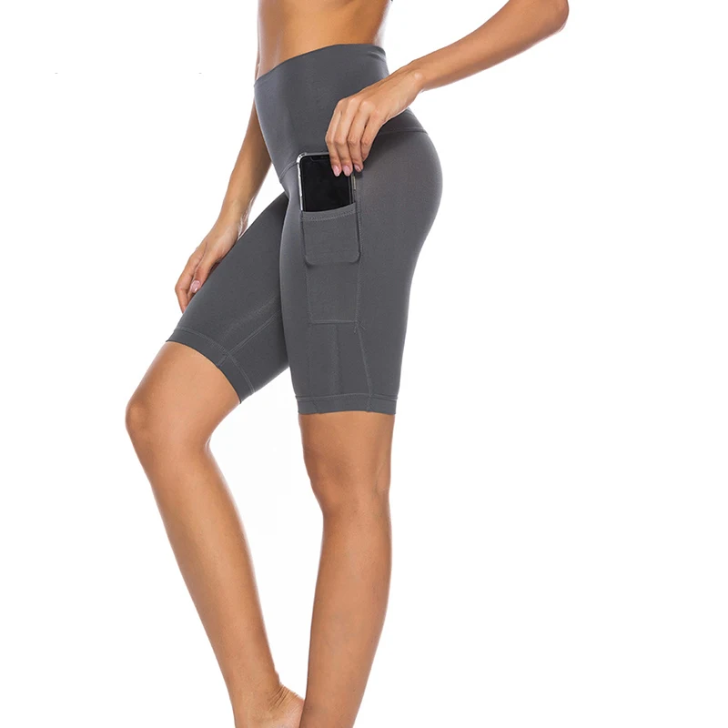 yoga shorts with side pocket