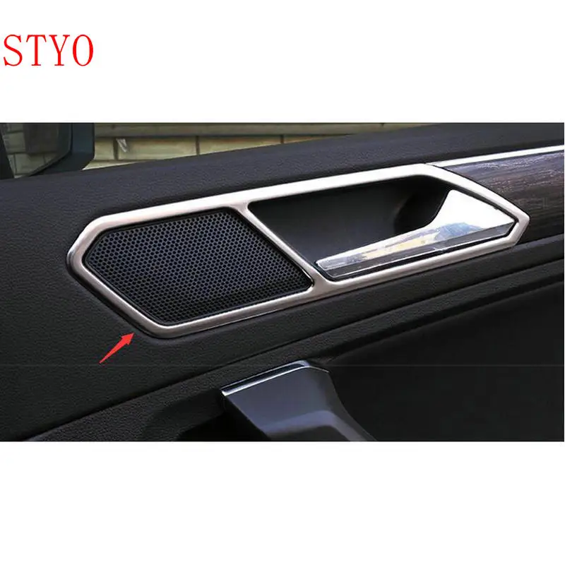 STYO Автомобильная крышка внутренней дверной ручки из нержавеющей стали ободок отделка для TIGUAN MK2 американская версия