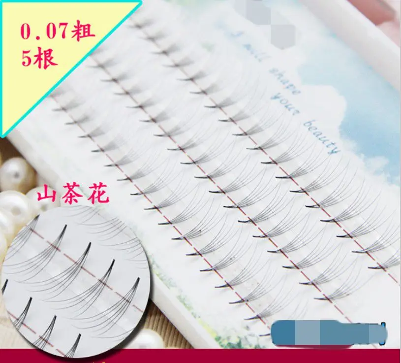 

HBZGTLAD handmade luxury Lash Volume Lash Fans 5D 0.07mm Volume Fans Semi Permanent Individual Eyelash Extensions free shipping