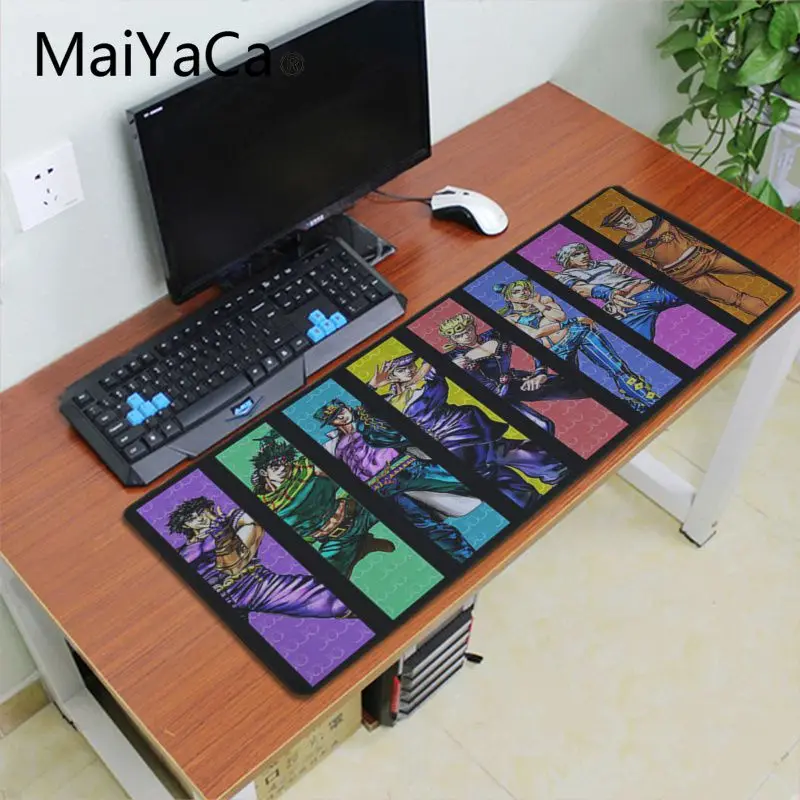 Maiyaca простой дизайн jojo Необычные Приключения геймер игровые коврики коврик для мыши большой размер игровой коврик для мыши Прочный ПК Противоскользящий коврик для мыши