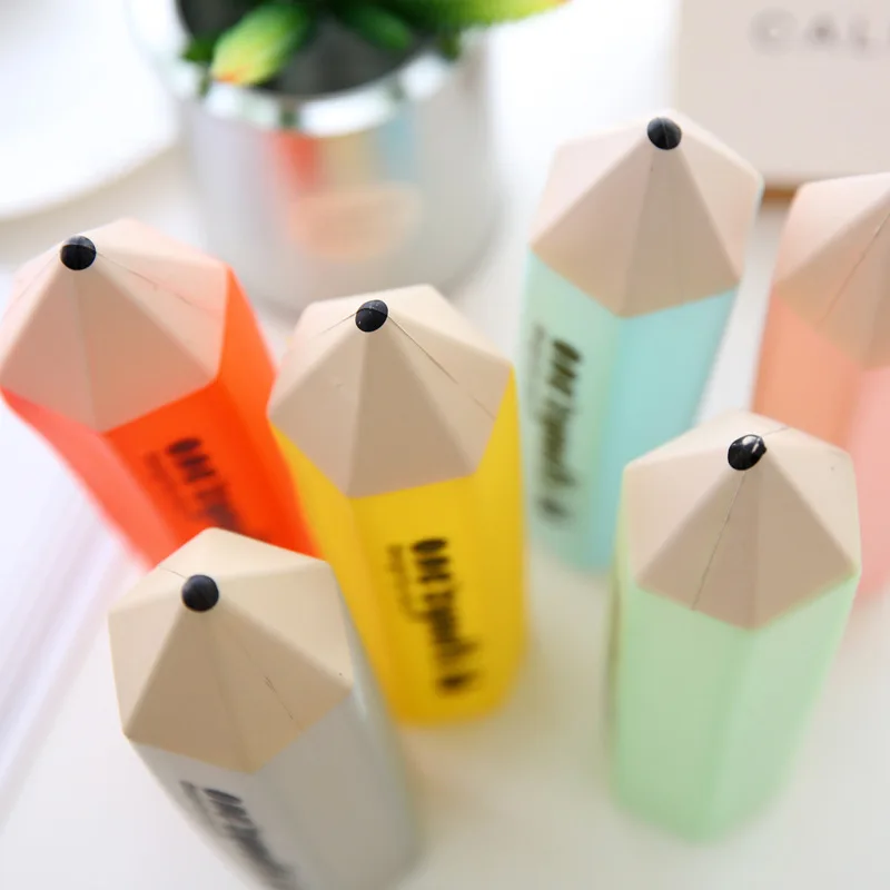 Творческий карандаш Форма Карандаш Чехол коробка конфет Цвета 6 цветов мини-сумка для ручек из Новинка офисные школьные принадлежности