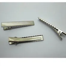 100 плоская заколка для волос в форме челюсти аллигатора, заколка для волос длиной 4,2 см