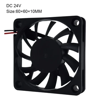 

Wholesale 10Pieces 12V 24V 60mm 60x60x10mm 6010 6cm Brushless DC Cooler Fan For Computer PC CPU Case Cooling