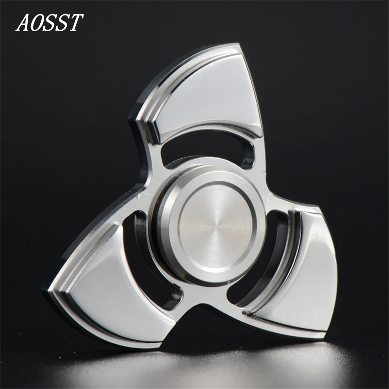 

(AOSST) High-quality Thai knife Metal Fidget Spinner Hand Spinner Finger Spinner Stress Wheel Tri Spinner Fidget EDC Toys