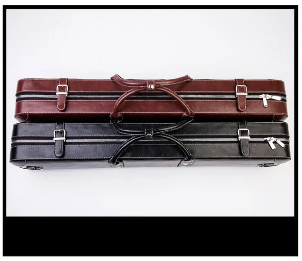 WOLFIGHTER высокой емкости Жесткий кожаный ручной чемоданчик для бильярдного кия черный 8 черный коричневый цвет