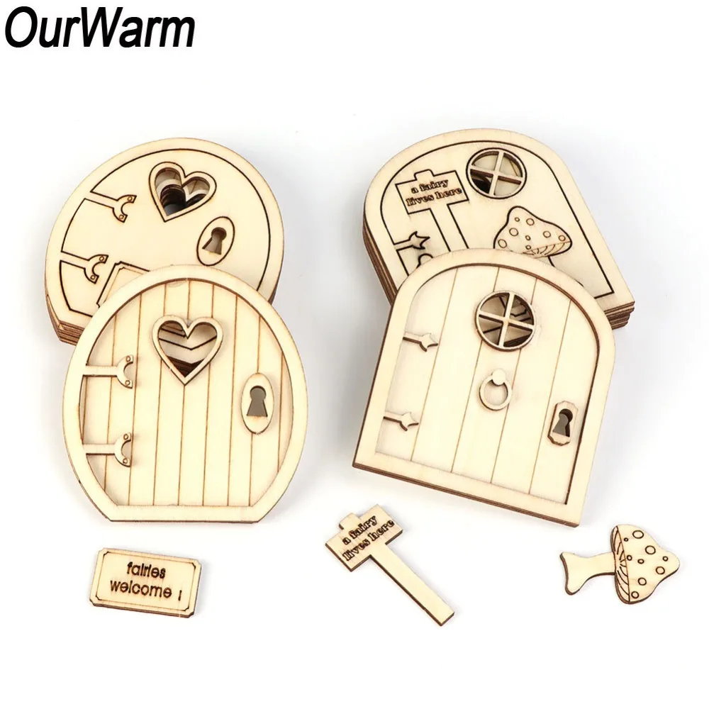 12 шт. подарки на новый год OurWarm Сделай Сам деревянная сказочная дверь
