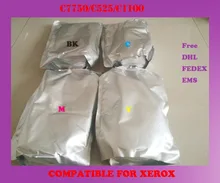 Free shipping refill color font b toner b font powder compatible for xerox c7750 c525 c1100