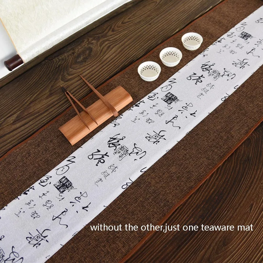 Китайский стиль винтажный узор настольная дорожка на стол для домашнего ужина Украшение Хлопок Лен коврики офисный чайный набор кунг-фу коврик чайные салфетки - Цвет: M
