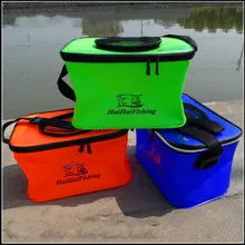 Ведро для рыбы EVA рыболовное ведро складной резервуар для воды hengelsport viskist на открытом воздухе портативные рыболовные аксессуары