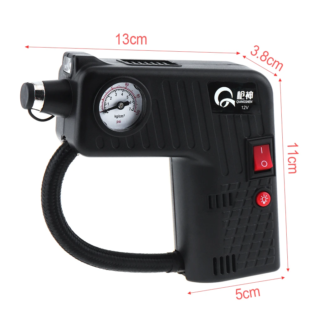 0-100PSI Portable 12V digital Car Air Compressor pump kompresor Tyre Tire Inflator with 3M Long Power Cord Cigarette Ligher Plug