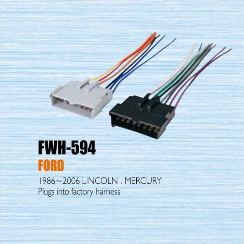 Plugs Into Factory Harness For Ford 19862006 Radio Power Wire Adapter