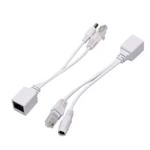 POE 2шт кабель пассивный силовой Ethernet Кабель-адаптер POE сплиттер RJ45 инжектор модуль питания 12-48 В для ip-камеры