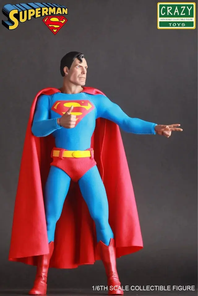 Crazy Toys DC Comics Super Hero Figure Justice League Superman Action Figure Toy Doll 30cm