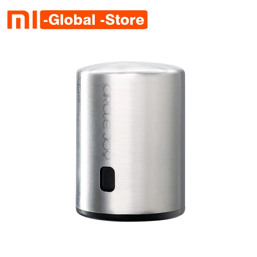 2018 Xiaomi Mijia Circle JoyRed Wine Round Stainless Steel Mini Stopper Smart Vacuum Efficient Preservation Memory Integration |