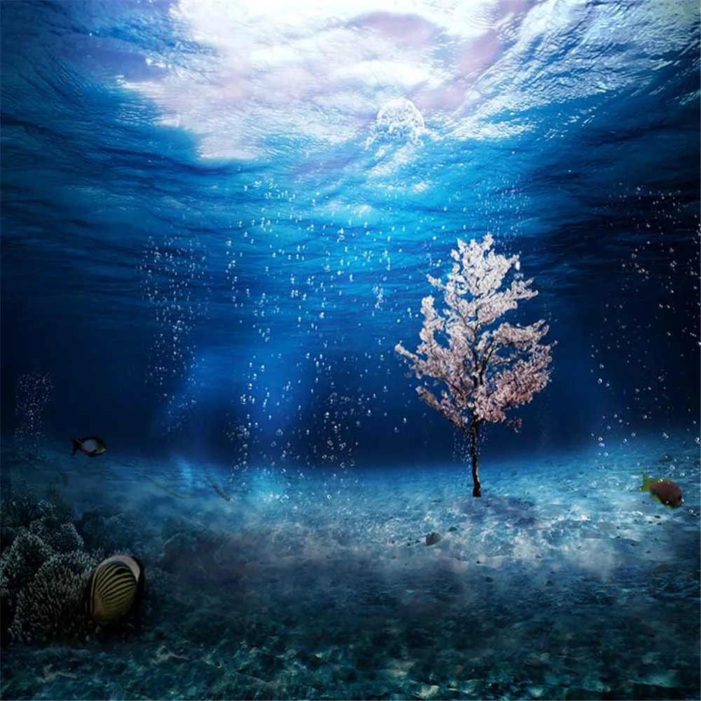 Undersea World Wedding Photography Backdrops Fantasy Printed Tree 