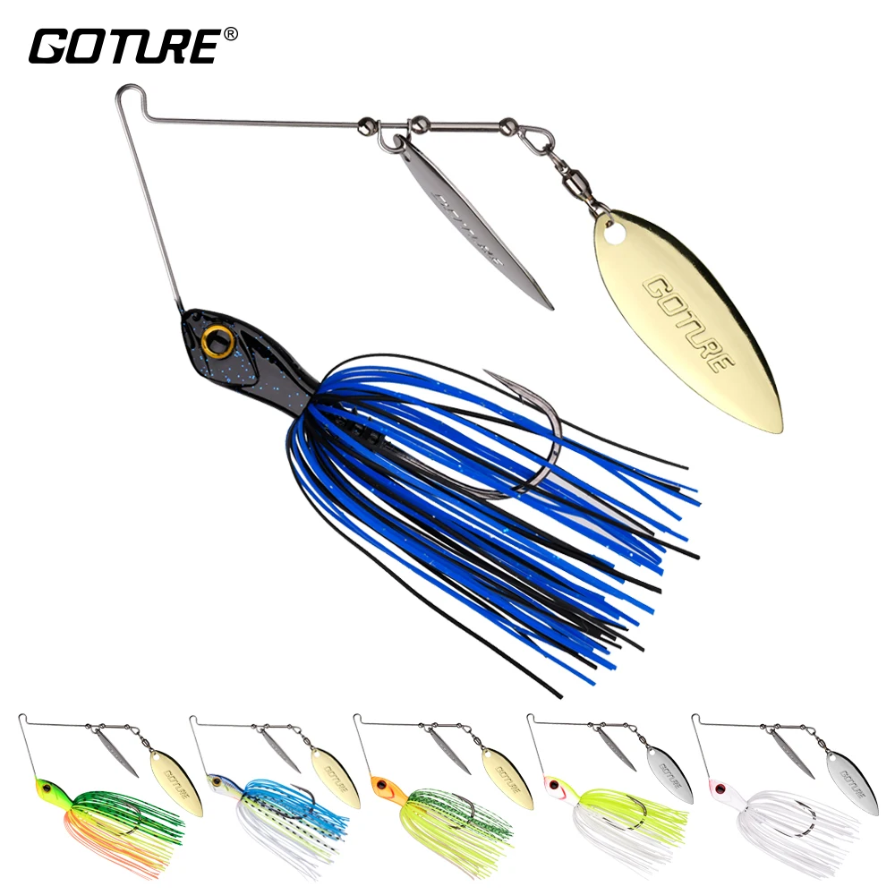 Goture عفريتي سبينيربايت 14g/10g المغازل الصيد إغراء ملعقة طعم صيد معدن القفز إغراء سبينر الطعم Buzzbait Swimbait ل باس Goture عفريتي سبينيربايت 14g/10g المغازل الصيد إغراء ملعقة طعم صيد معدن القفز إغراء سبينر الطعم Buzzbait Swimbait ل باس