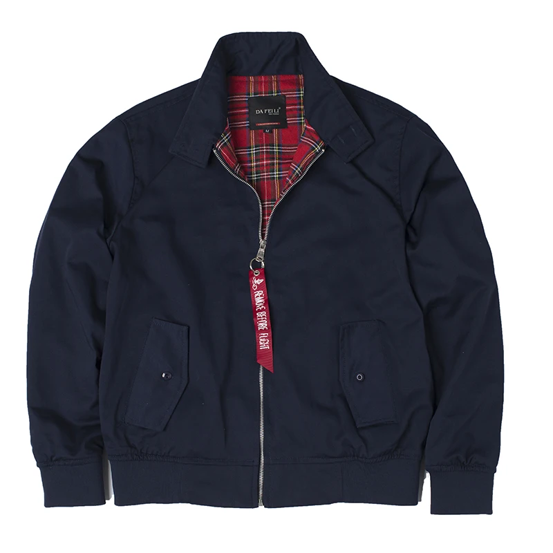 2018 Autumn harrington vintage windbreaker bomber jacket men european style military plus size cotton casual waterproof safari