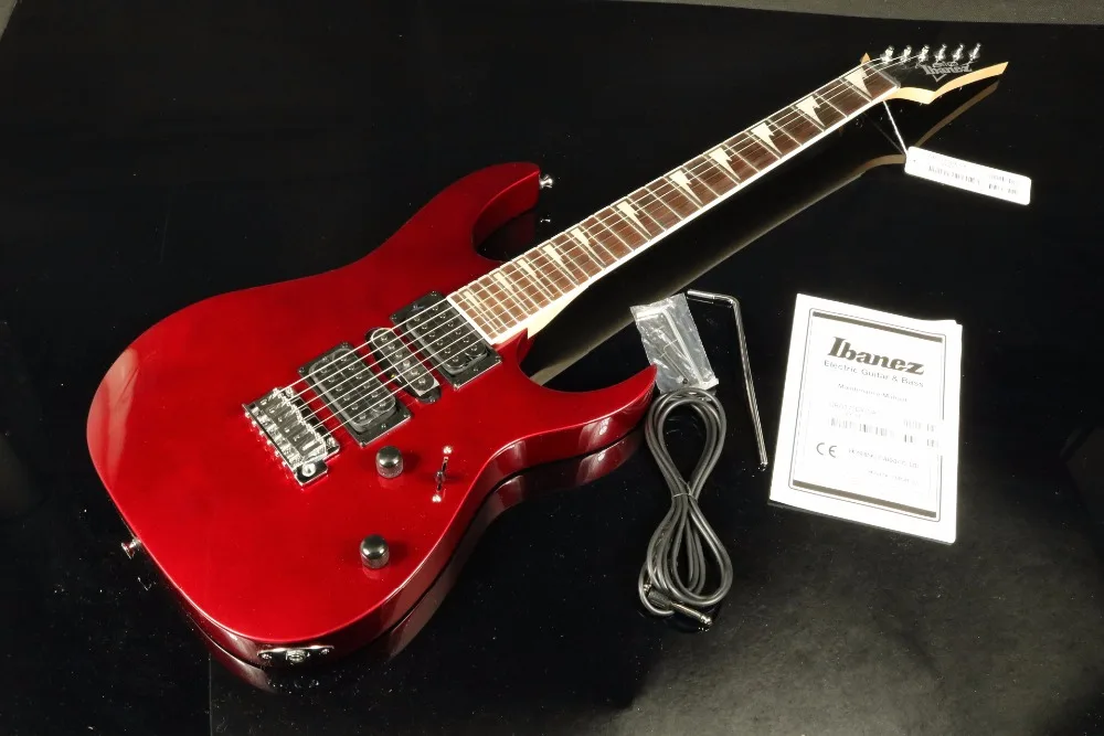 

2018 NEW Stock IBANEZ GRG170DX-CA Electric Guitar RED Color Shake Inlay
