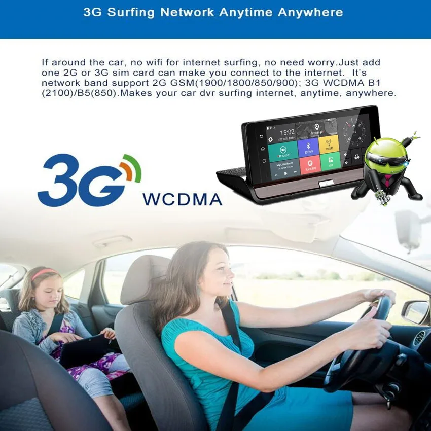 Fonwoon 7 "Android 3G Автомобильная камера GPS навигация Bluetooth Wifi Автомобильный