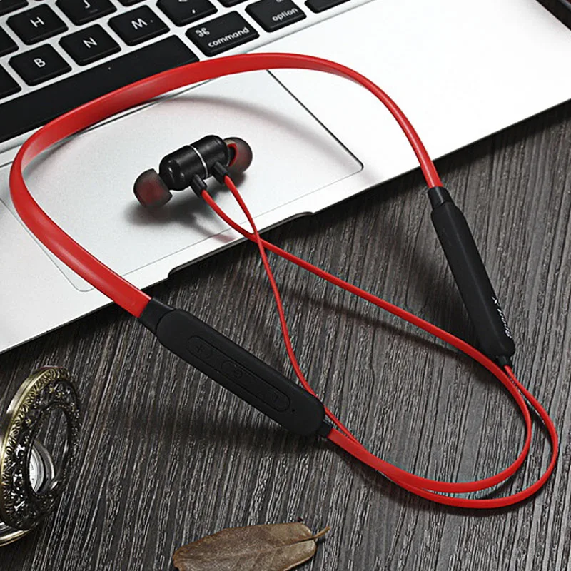 Наушники беспроводные Bluetooth наушники Магнитная гарнитура с микрофоном водонепроницаемые спортивные наушники для телефона Xiaomi Meizu Gaming
