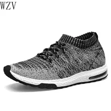 Модный дышащий сетчатый обувь; удобные летние Для мужчин повседневная обувь без шнуровки; женские модные прогулочные мужские кроссовки 9908 Size39-46 H262