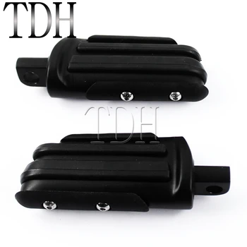 

Motorcycle Black Highway Footpeg Footrests Male-Mount Driver Peg For Harley Dyna Sportster Softail Touring