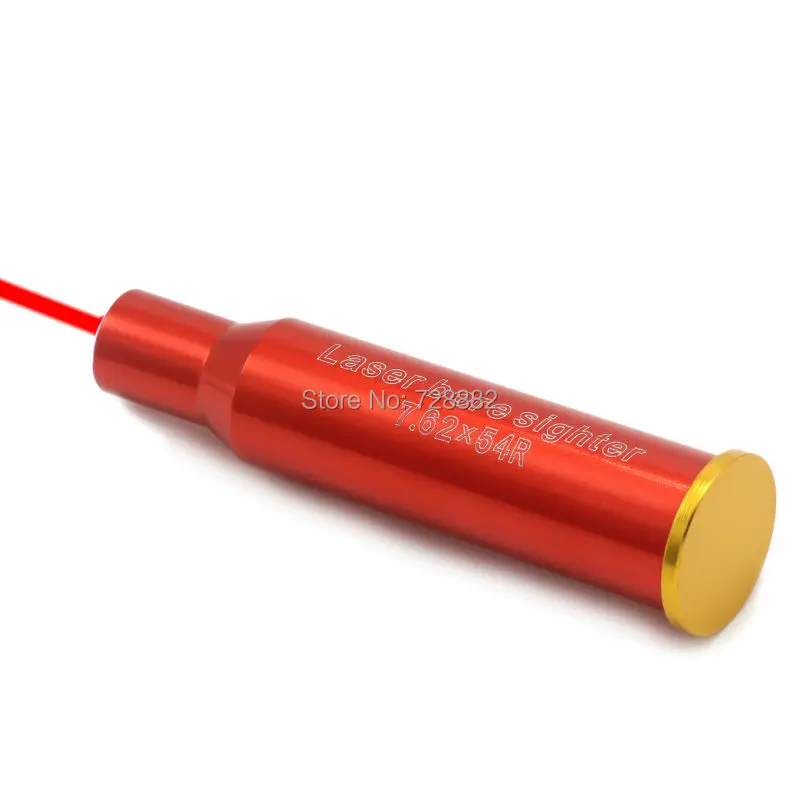 Картридж для охотничьей винтовки CAL 7.62X54R с красной точкой|laser sequins|laser printing on paperlaser